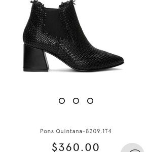 Pons Quintana Leather Booties- Brand New- Size 9